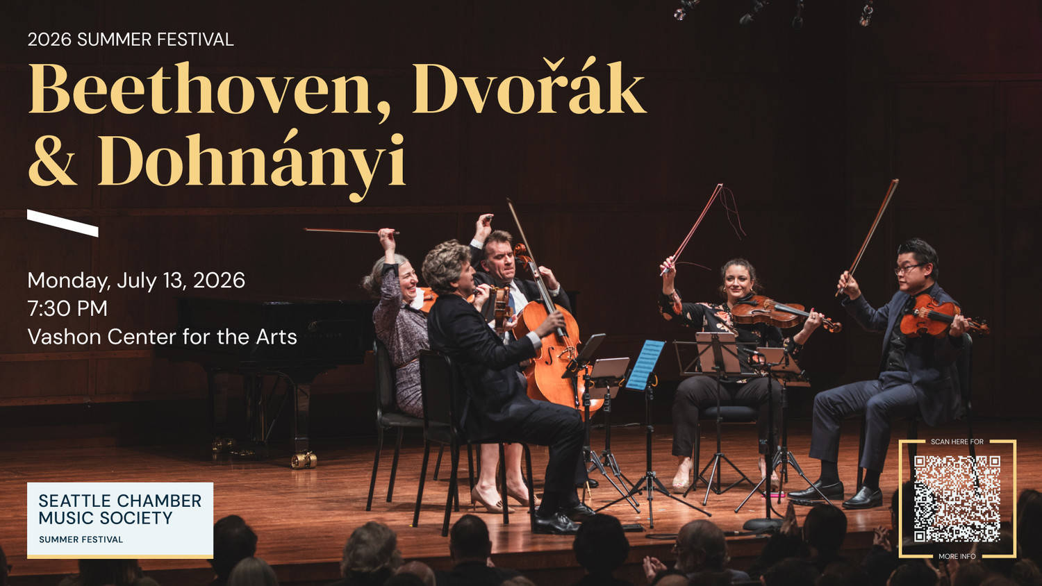 Seattle Chamber Music Society Presents: 2026 Summer Festival 