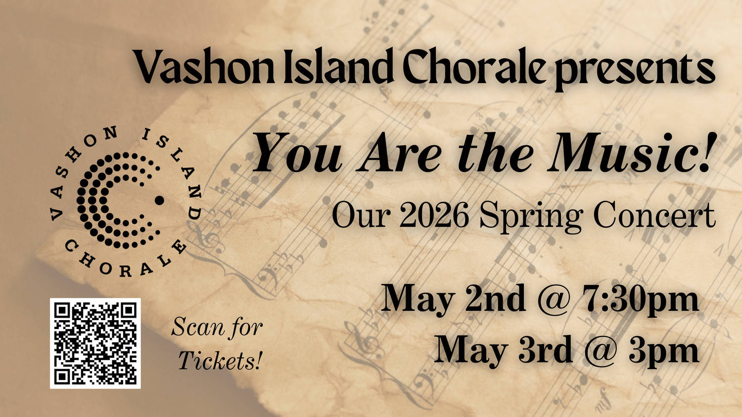 Vashon Island Chorale: You are the Music
